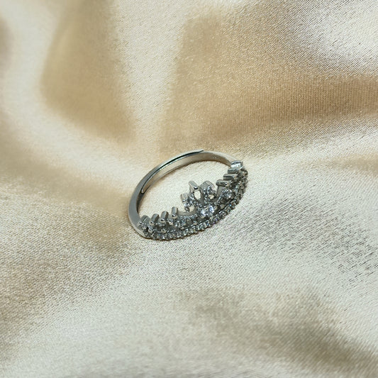PUTERI - 925 Sterling Silver Princess Ring (Adjustable)