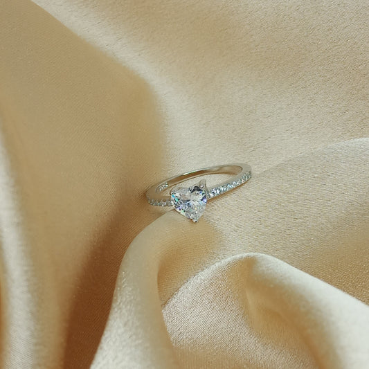 KALBU - 925 Sterling Silver Heart Ring