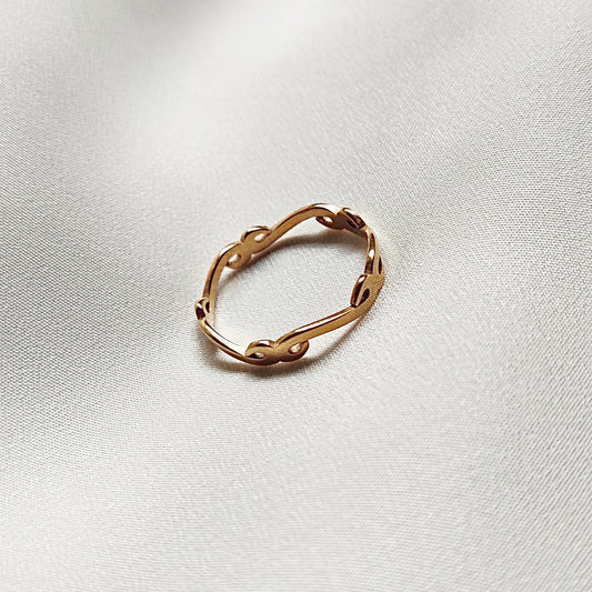 Wisdom Stainless Steel Fashion Ring